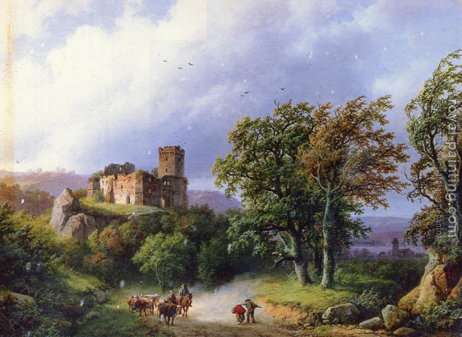 Barend Cornelis Koekkoek : The Ruined Castle